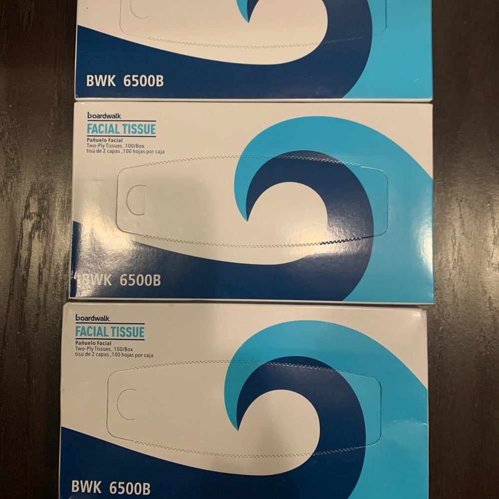 Boardwalk facial tissues - 3 units (300 tissues)